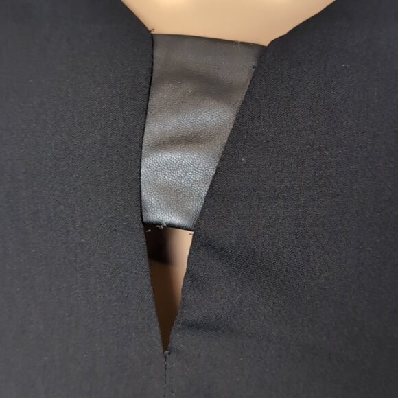 Dynamite Camisole Tank Top Vneck Faux Leather Cut Out Strappy Open Wrap Back - Picture 5 of 14